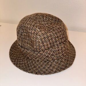 Vintage LANVIN Bucket Tweed Hat